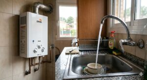 calentador de gas no enciende al abrir el grifo en una vivienda