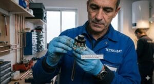 termostato de termo eléctrico con humedad en los bornes