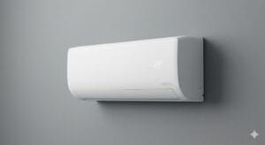 Split de aire acondicionado de pared moderno y de alta eficiencia energética