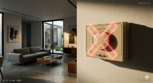 Evita el uso de termostatos convencionales que anulan los algoritmos de eficiencia del sistema de climatización.