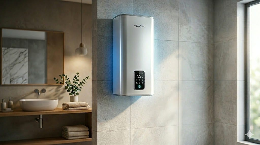 Mantenimiento del termo eléctrico con revisión visual de válvula, conexiones y suelo.