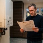 Persona preocupada por la normativa y prohibición de calderas de gas en 2026.