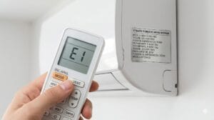 Códigos de error del aire acondicionado en el display del split y en el mando.