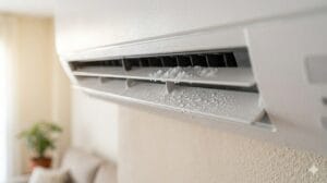 Split de aire acondicionado enfría al principio y luego no por hielo o condensación en la unidad interior