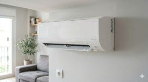 Aire acondicionado hace hielo por falta de caudal de aire con filtro sucio en un split doméstico