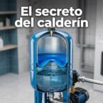 Qué es el grupo de presión con calderín y por qué la bomba arranca menos El colchón de aire del calderín es lo que hace que la bomba del grupo de presión no arranque a cada grifo.